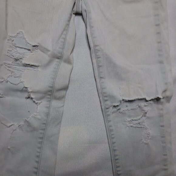 AMERICAN EAGLE womens JEANS light blue SUPER STRETCH X jegging DISTRESSED SIZE 6 - Picture 5 of 15